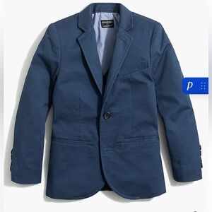 Boys J Crew crewcuts Thompson Suite blue chino blazer